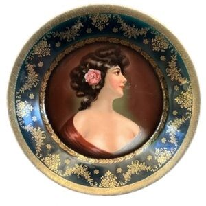Antique Porcelain Portrait Plate